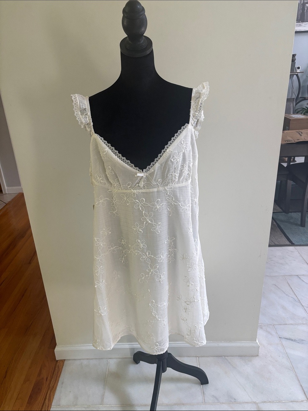 No Boundaries White Lace Mini Dress